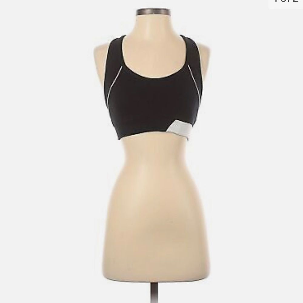 Bally Total Fitness Women Black Sports Bra Size L